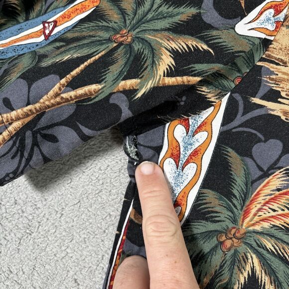 VNTG Aloha Republic Men XL Hawaiian Shirt Button Down Surf Boards Palm Trees USA - Picture 6 of 10